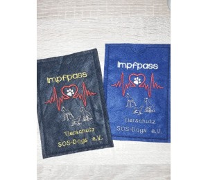 ITH - Stickserie Impfpasshüllen - Hund, Katze, Pferd, Kaninchen